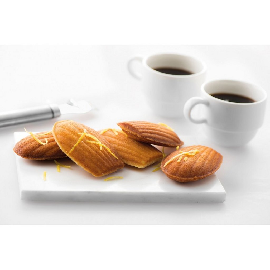 Fritel 142364 Madeleines-Backbleche aus schwarzem Aluminium