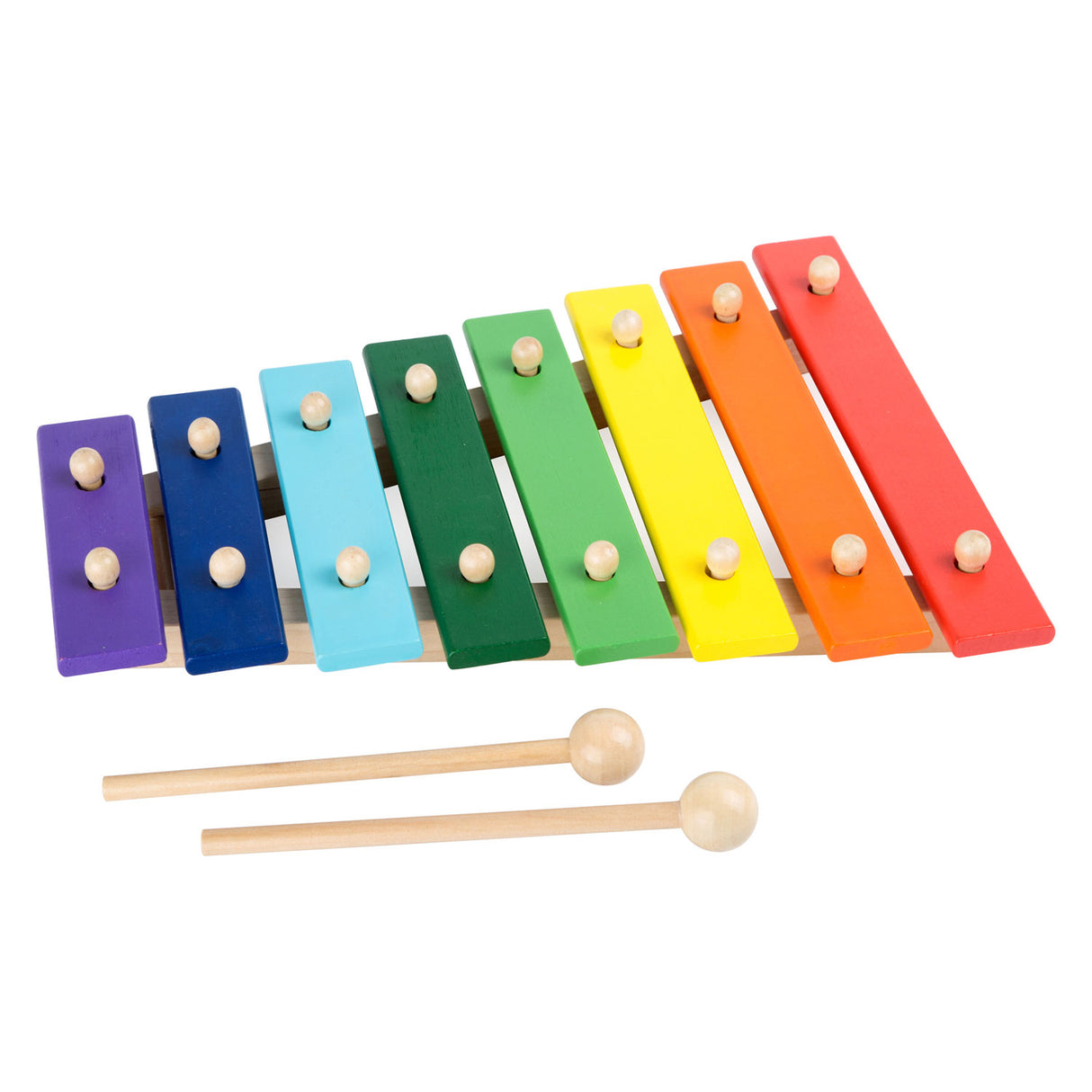 Petit pied xylophone en bois coloré