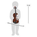 Klenge Fouss Holzklasse Kanner Violin mat Bogen