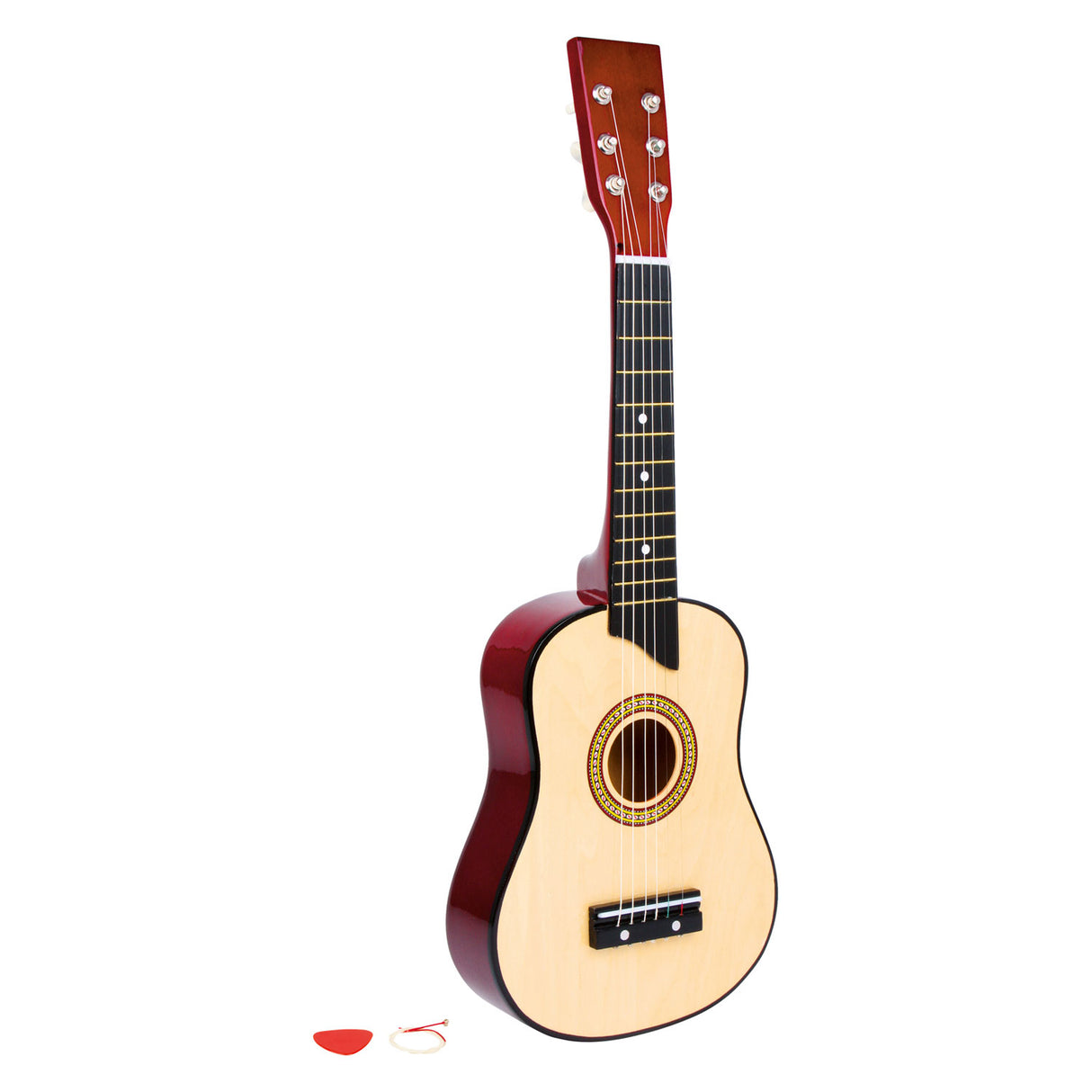 Clásico de guitarra de madera de pie pequeño, 65 cm