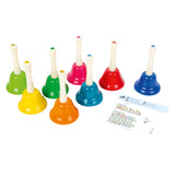 Kleine farbige Handbells, 8 -Set von 8