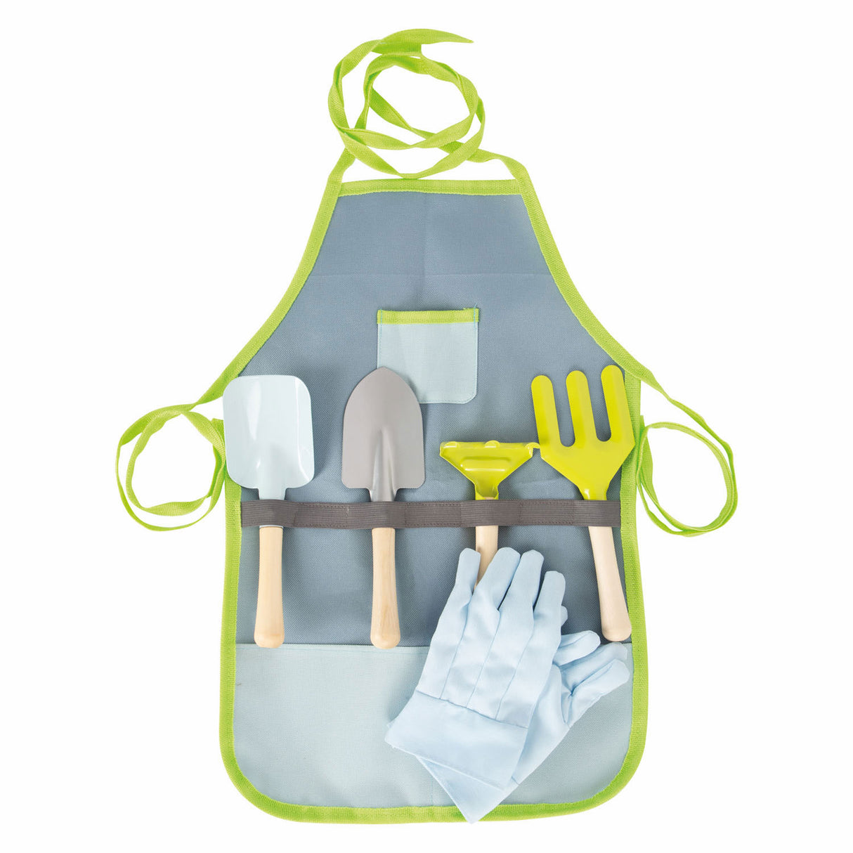 Small foot garden apron with garden tools, 7dlg.