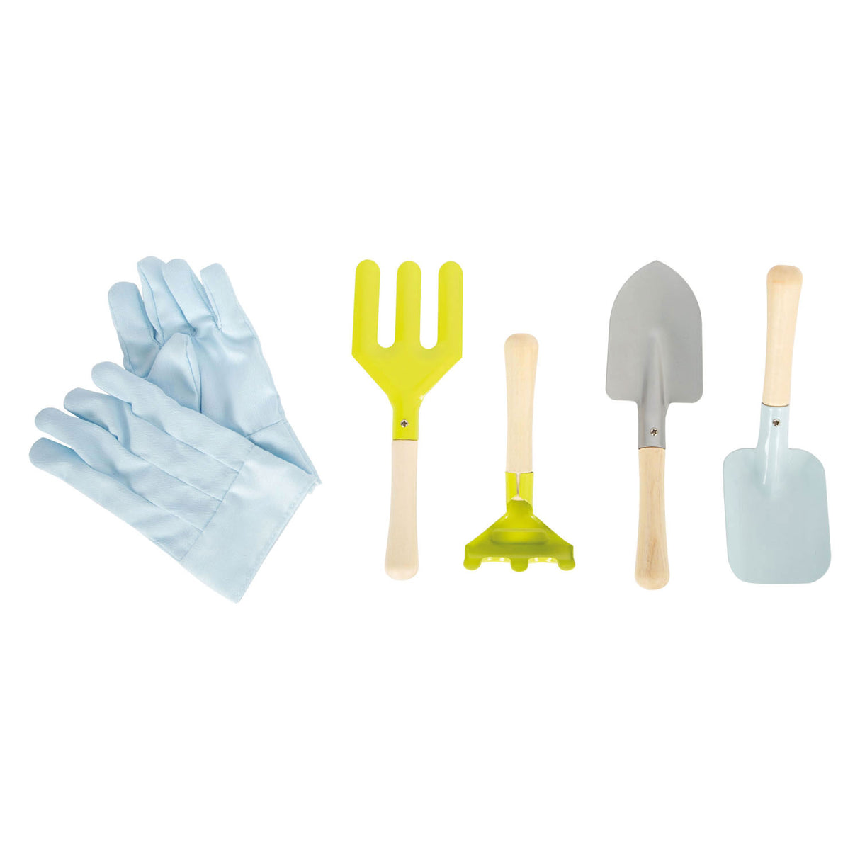 Small foot garden apron with garden tools, 7dlg.