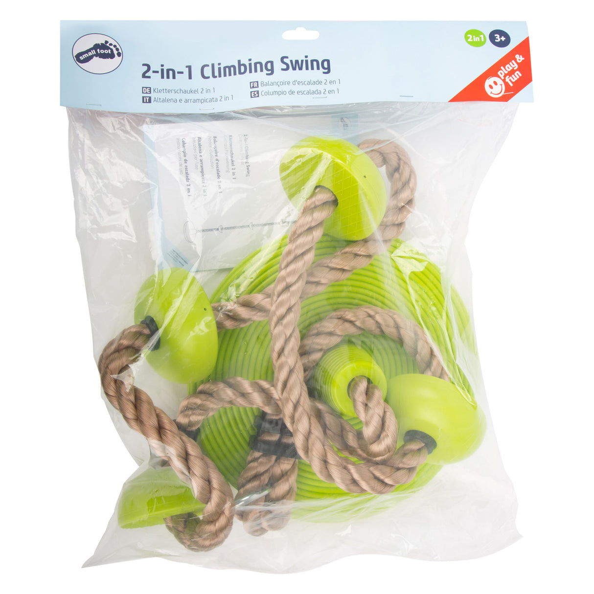 Small Foot Climbing rope and Swing 2in1 Green, 190cm