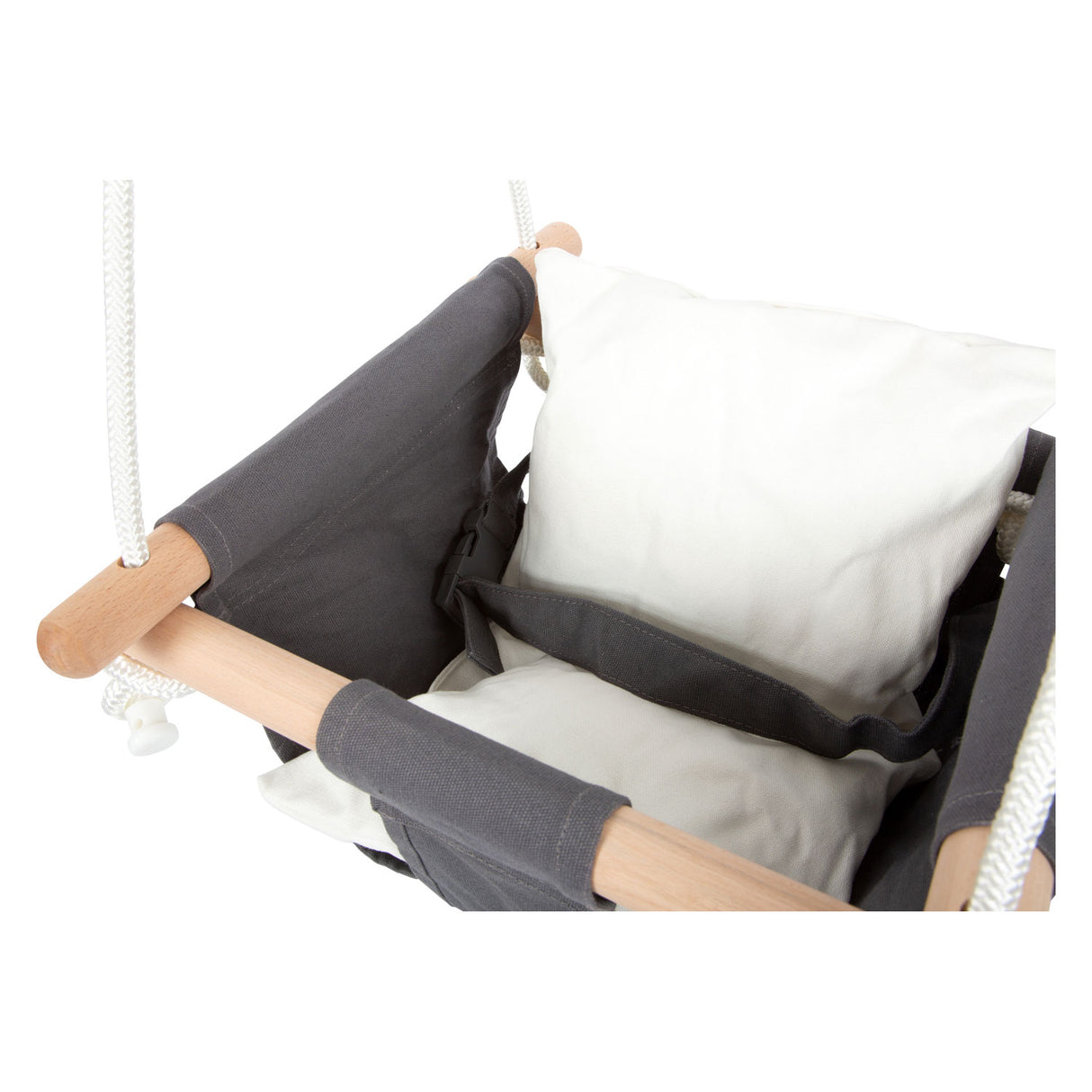 Kleiner Fuß - Holzbaby Schwung mit Kissen