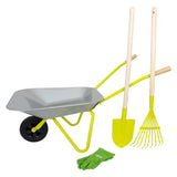Kleiner Fuß - Metallschubkarre mit Gartenwerkzeugen, 5dlg.