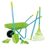 Kleiner Fuß - Gartenwerkzeuge mit Schubkarregrün, 8dlg.