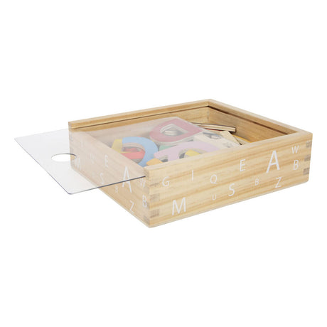 Kleiner Fuß - Holz-Magnetbuchstaben farbig, 37-tlg.