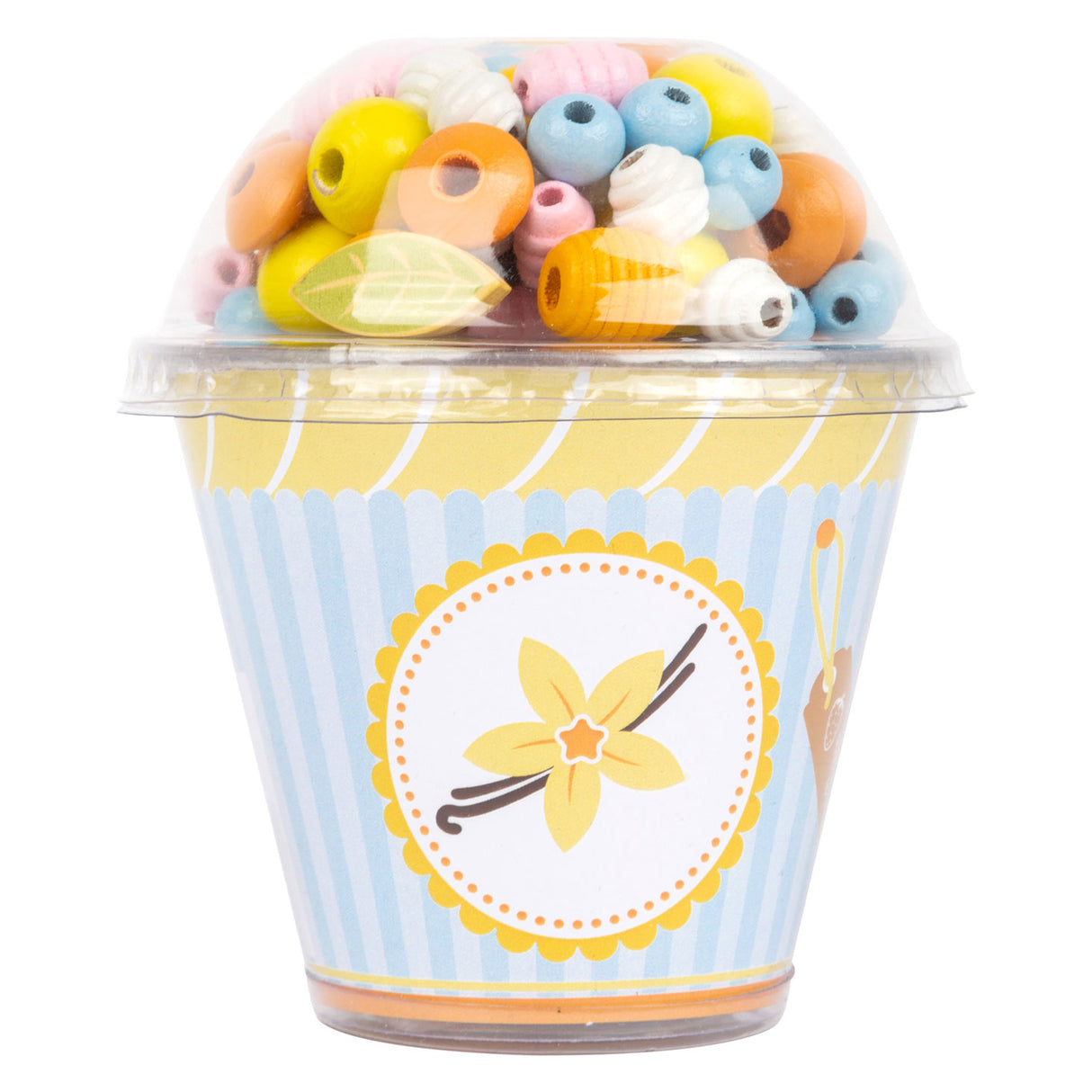 Kleiner Fuß - Holzperlen zur Schmuckherstellung Cupcake