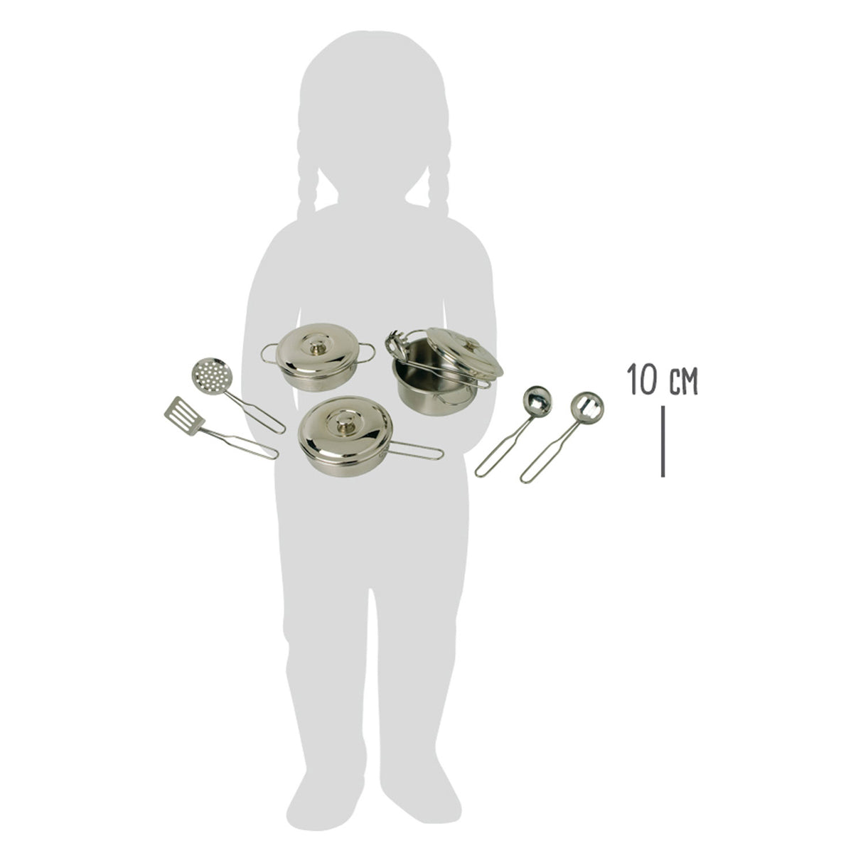 Small Foot - Metallpfannen-Set, 11-teilig,