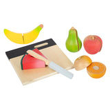 Small Foot - Schneide- und Spiel-Früchte-Set aus Holz, 13-teilig.