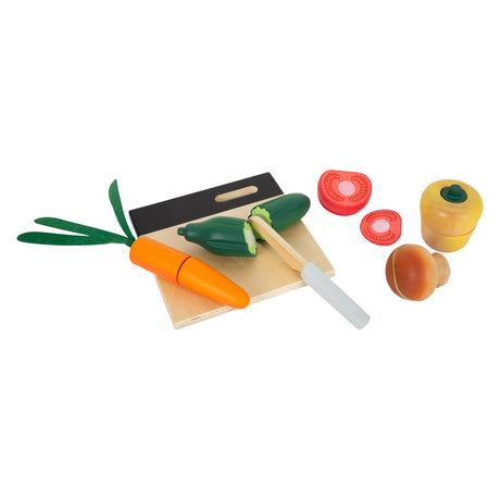 Small Foot - Schneide- und Spielgemüse-Set aus Holz, 13-teilig.