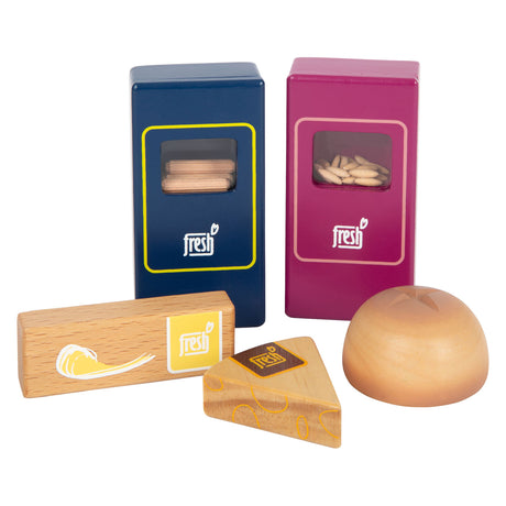 Small Foot - Spielnahrung aus Holz, vegetarisches Lebensmittelset, 17-teilig.