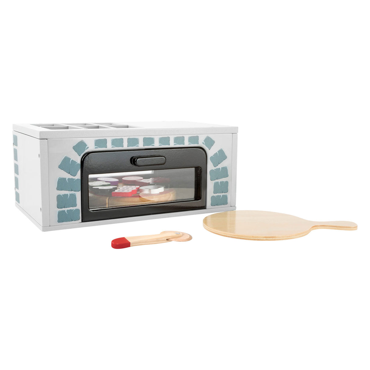 Kleiner Fuß - Holzplayets Pizza -oven -Set, 25dlg.