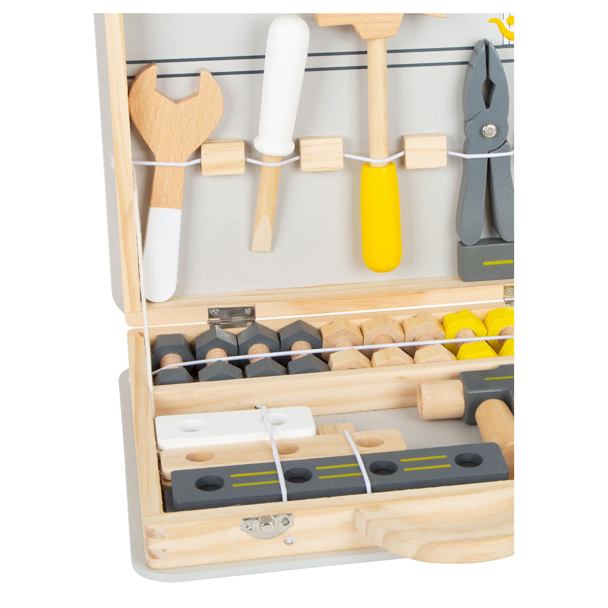 Kleiner Fuß - Holzwerkzeugkoffer Miniwob, 44dlg,