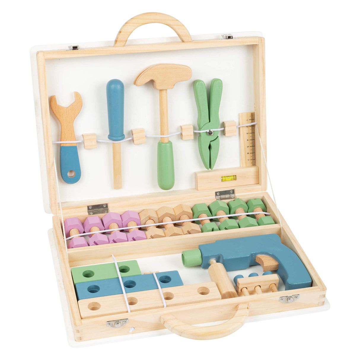 Kleiner Fuß - Holzwerkzeugkoffer Nordic, 43dlg.