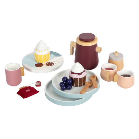 Small Foot - Kaffee- und Teeservice Tasty aus Holz, 16-teilig.