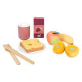 Small Foot - Picknick-Set mit Holzspielfutter Lecker, 26-teilig.