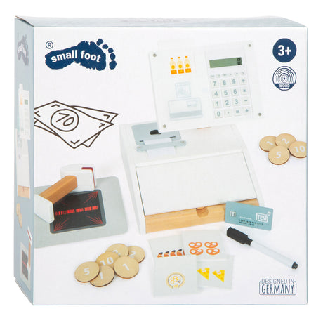 Small Foot - Spielzeugkasse aus Holz mit Scanner, 15-tlg.