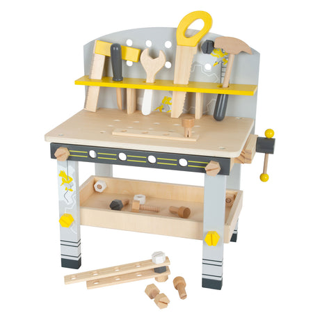Kleiner Fuß - Holzwerkbank Compact Miniwob, 34dlg.