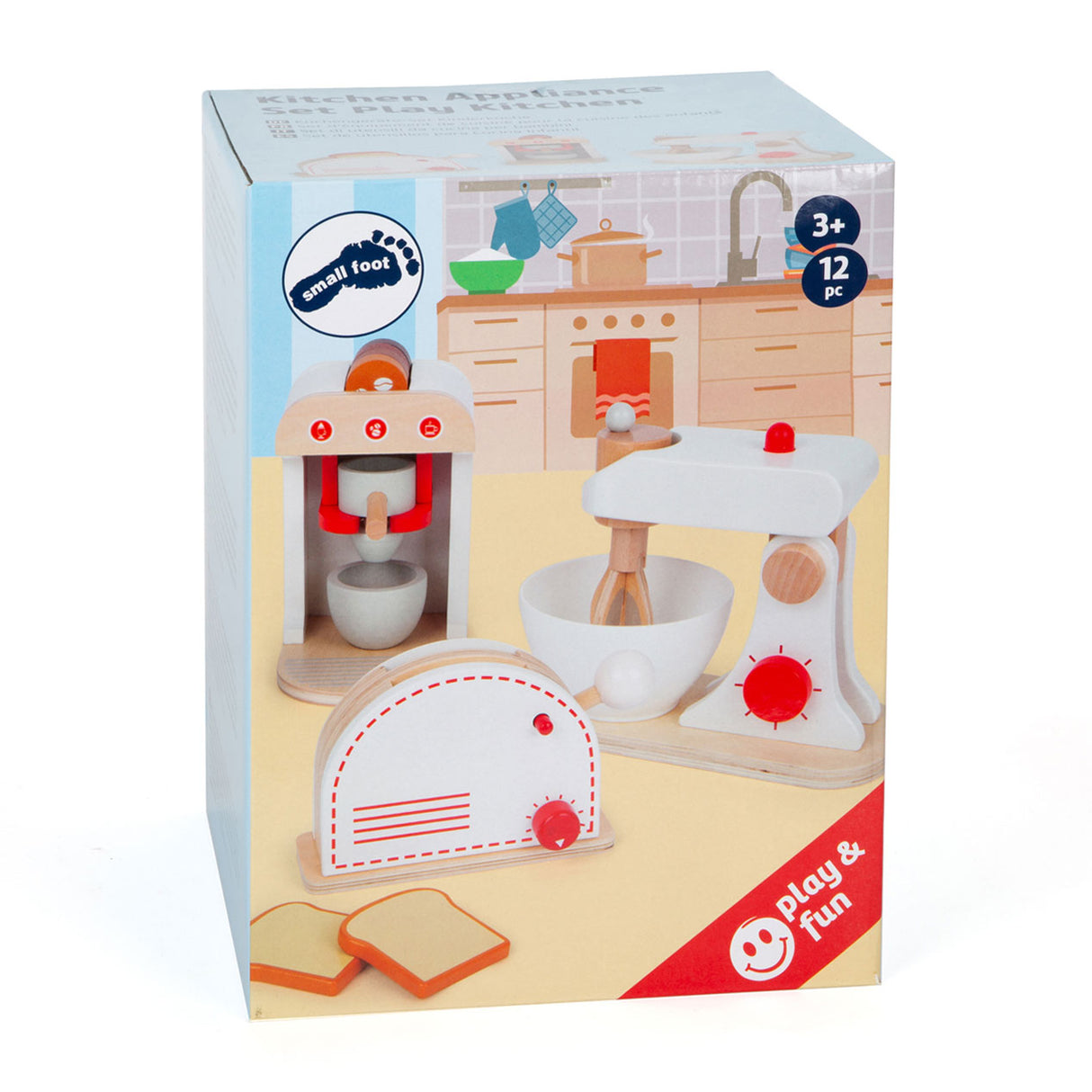 Small Foot - Küchengeräte-Set aus Holz, 3er-Set