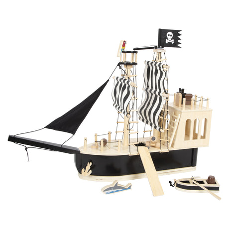 Small Foot - Puppenhaus-Piratenboot aus Holz
