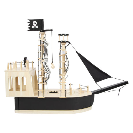 Small Foot - Puppenhaus-Piratenboot aus Holz