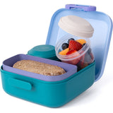 Amuse Lunchbox Rikko Divider und 2 Snack Lagoon Sky