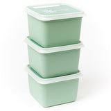 DBP DBP Alaska Frozen Boxes Square 0.5L 3 Pieces Mint Green