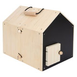 Small Foot - Hasenstall aus Holz mit Hasenplüsch, 15-teilig.