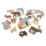 Small Foot - Buchstaben- und Formenpuzzle aus Holz, 26-tlg.