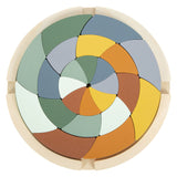 Kleiner Fuß - Holzformpuzzle Safari rund, 24-tlg.