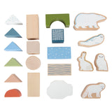 Small Foot - Holzbausteine ​​Arktis, 20 Stk.