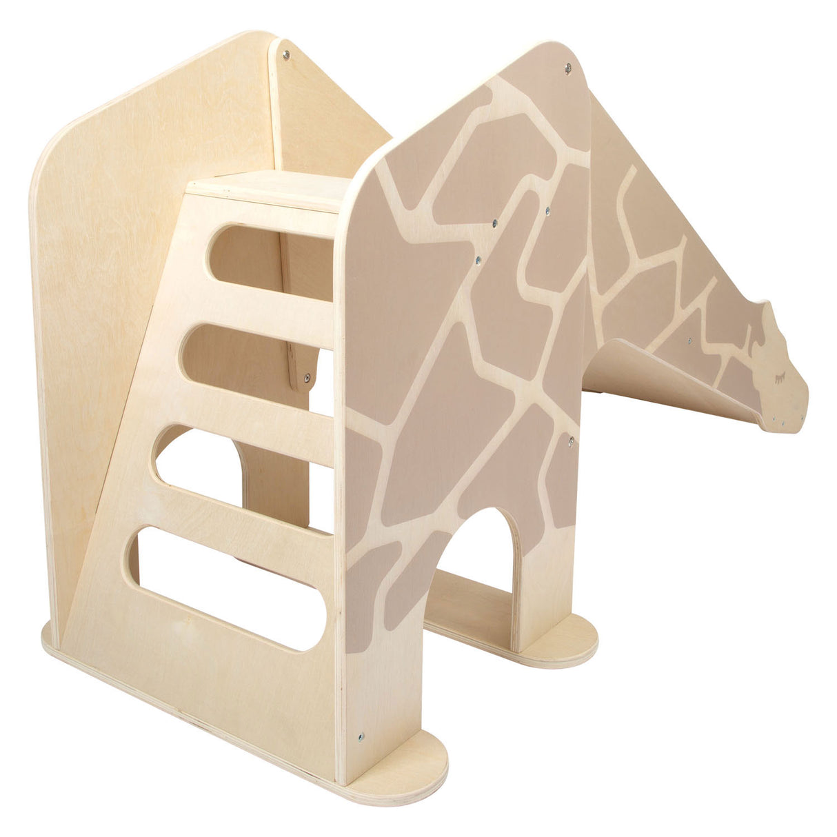 Kleng Fouss Holz Indoor Slide Giraff Wildlife