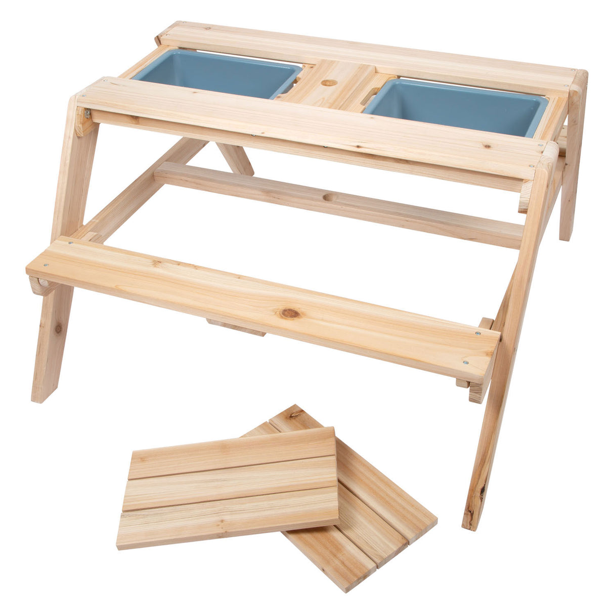 Bild kleiner Fuß - Holzknick und Moddertafel