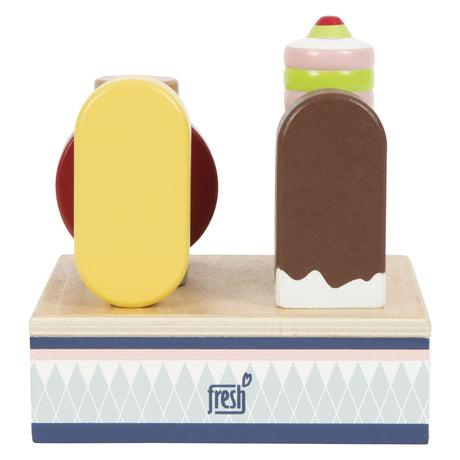 Small Foot - Eisfrische aus Holz mit Ständer, 7 Stück.