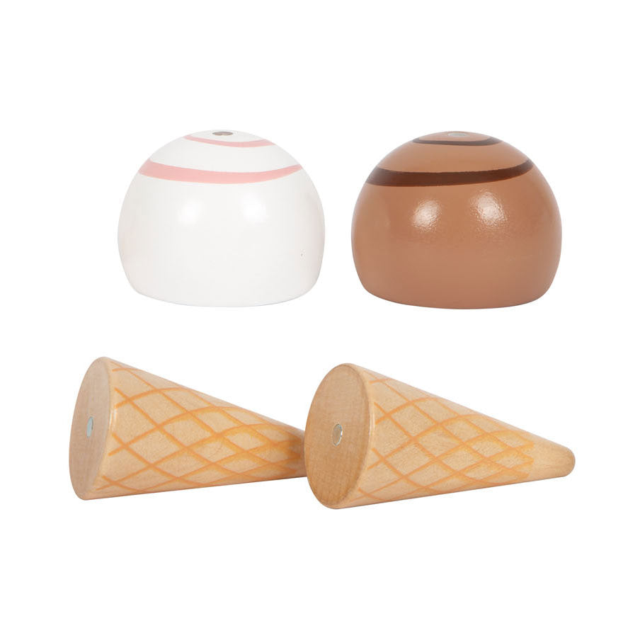 Small Foot - Holz-Kompakt-Eisstand Fresh, 6-tlg.