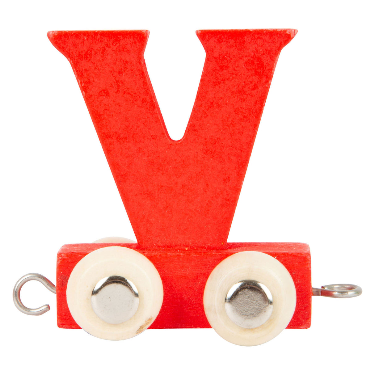Kleiner Fuß - Buchstabenzug aus Holz in Farbe - v