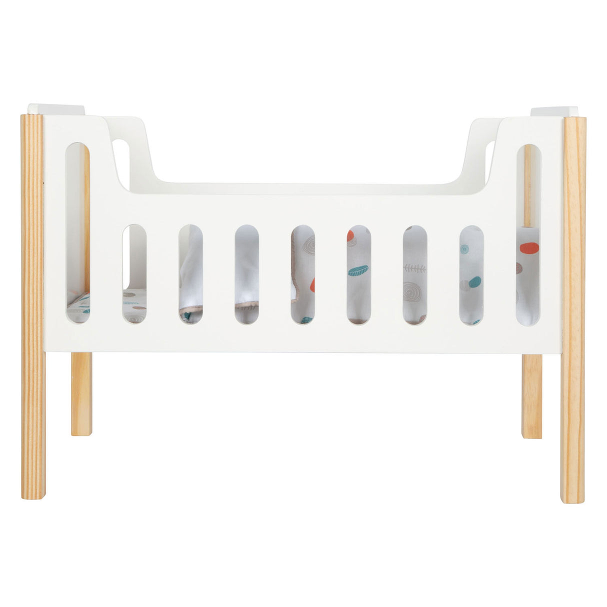 Kleiner Fuß - Holzpuppenbett kleine Knopf