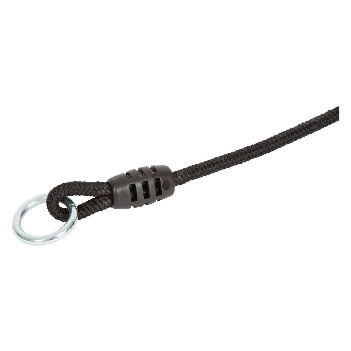 Kleiner Fuß - Scheibenschwung mit Kletterseil schwarze Linie