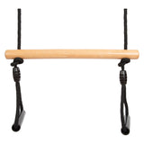 Trapeze de madera de pie pequeño Swing con anillos de gimnasta Línea negra