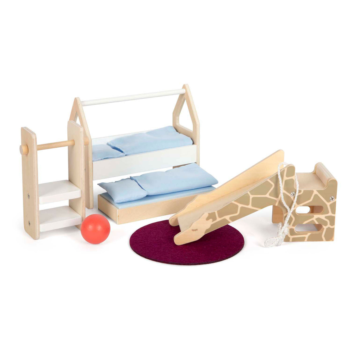 Kleiner Fuß - Holzpuppenhausmöbel Kinderzimmer