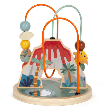 Small Foot - Motorik-Spiralvulkan und Dino aus Holz