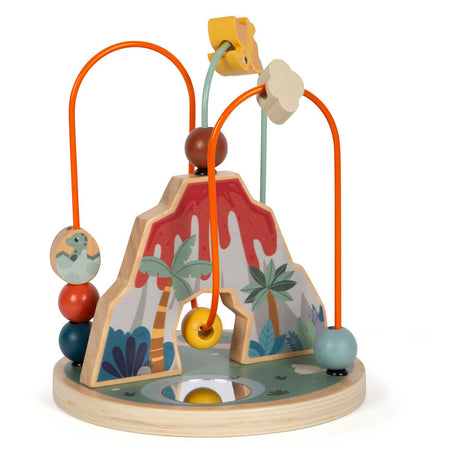 Small Foot - Motorik-Spiralvulkan und Dino aus Holz