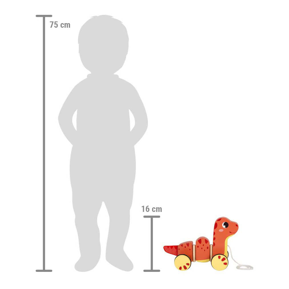 Kleiner Fuß - Dinosaurierfigur aus Holz