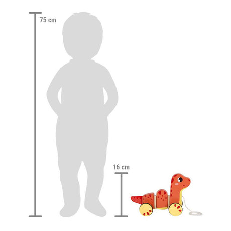 Kleiner Fuß - Dinosaurierfigur aus Holz