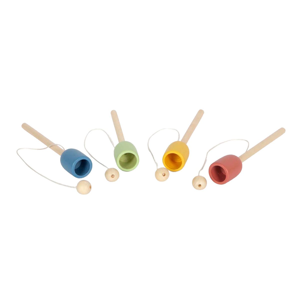 Small foot houten vang de bal set, set van 4