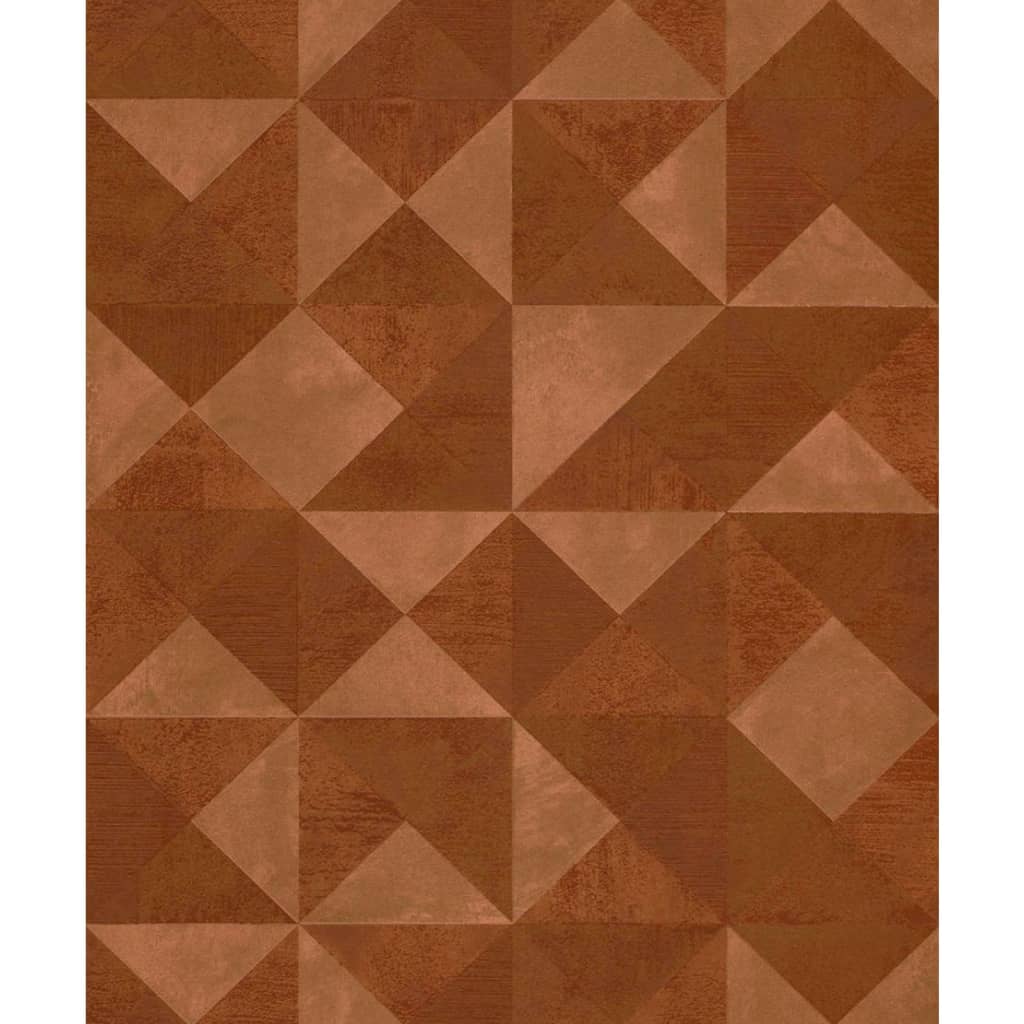 Noordwand Noordwand Wallpaper Topchic Graphic Shapes Facet Metallic Oranje