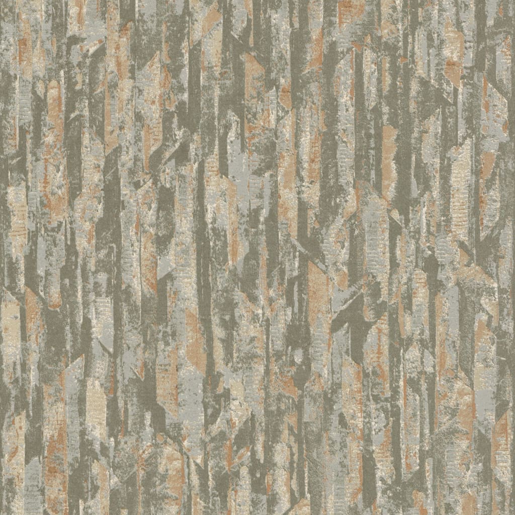 Niederländische Wandverkleidung Wallpaper Phoenix Green und Beige