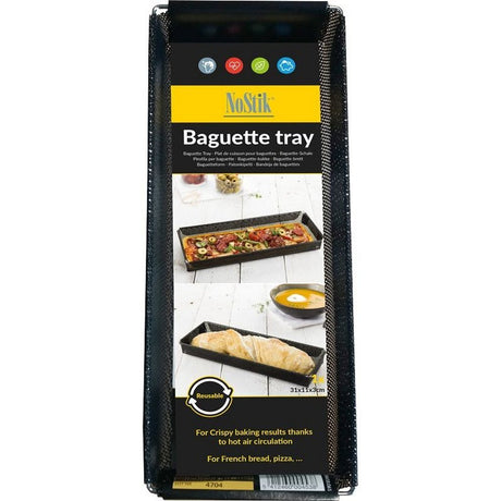 Nostik Baguetteblech 31x11x3 cm schwarz